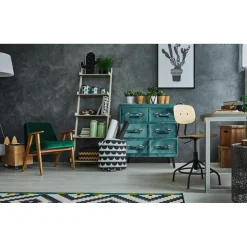 Commode 6 tiroirs Bardo Velours Vert