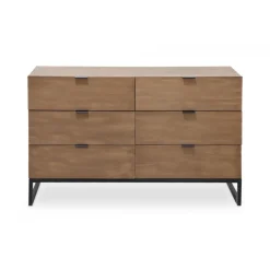 Commode 6 tiroirs Chêne Clair RAPA