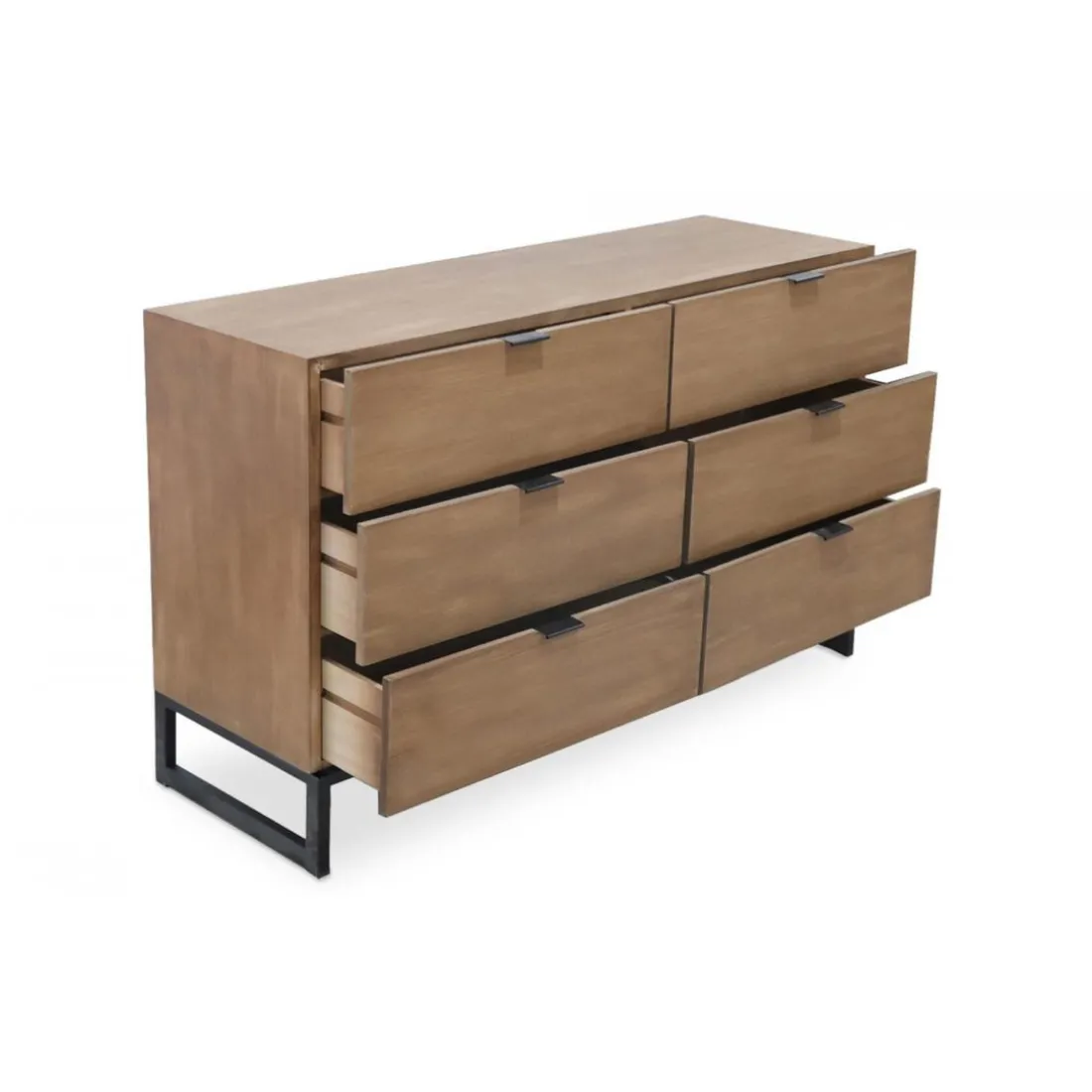 Commode 6 tiroirs Chêne Clair RAPA