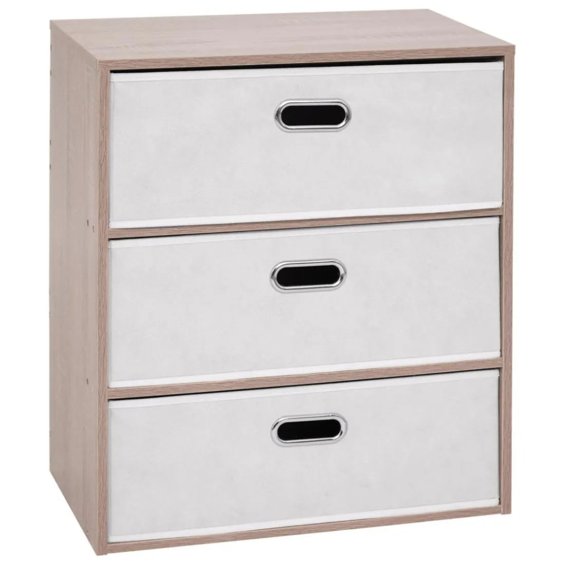 Commode 3 tiroirs Dress Up bois clair