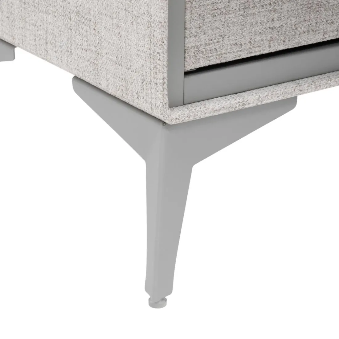 Commode 2 tiroirs Granite gris