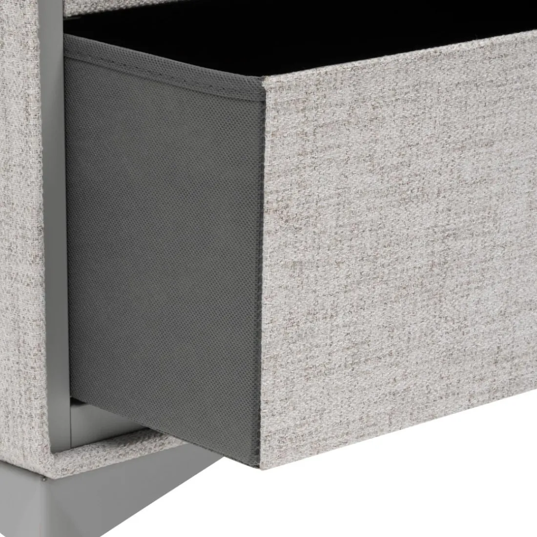 Commode 2 tiroirs Granite gris