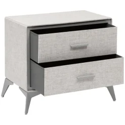 Commode 2 tiroirs Granite gris