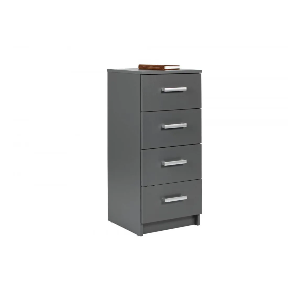 Commode 4 Tiroirs Gris Graphite ELENZIO