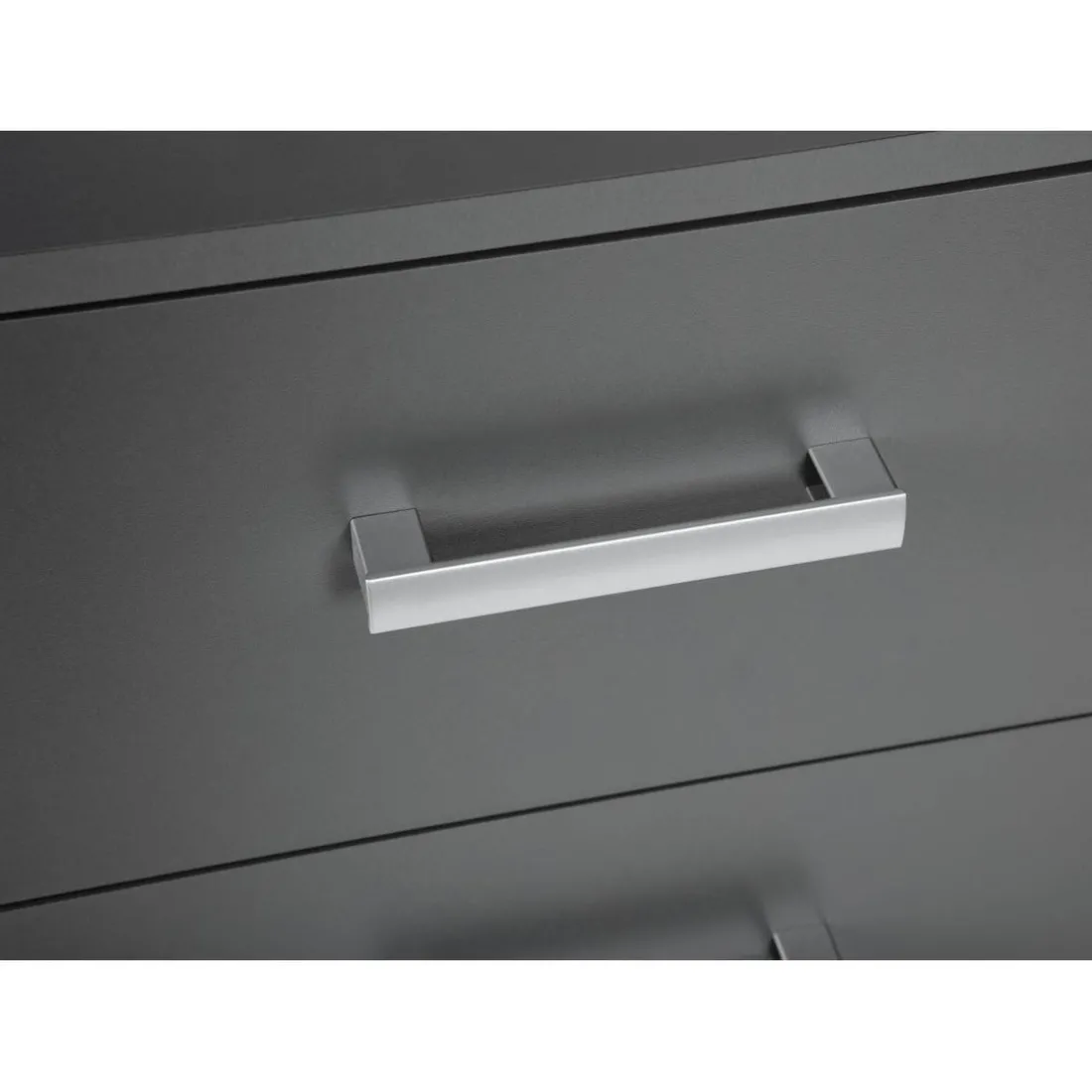 Commode 4 Tiroirs Gris Graphite ELENZIO