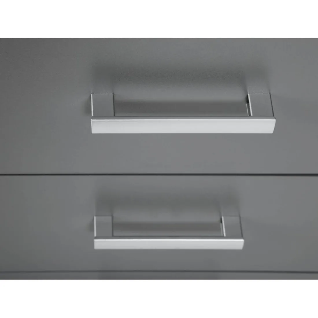 Commode 4 Tiroirs Gris Graphite ELENZIO