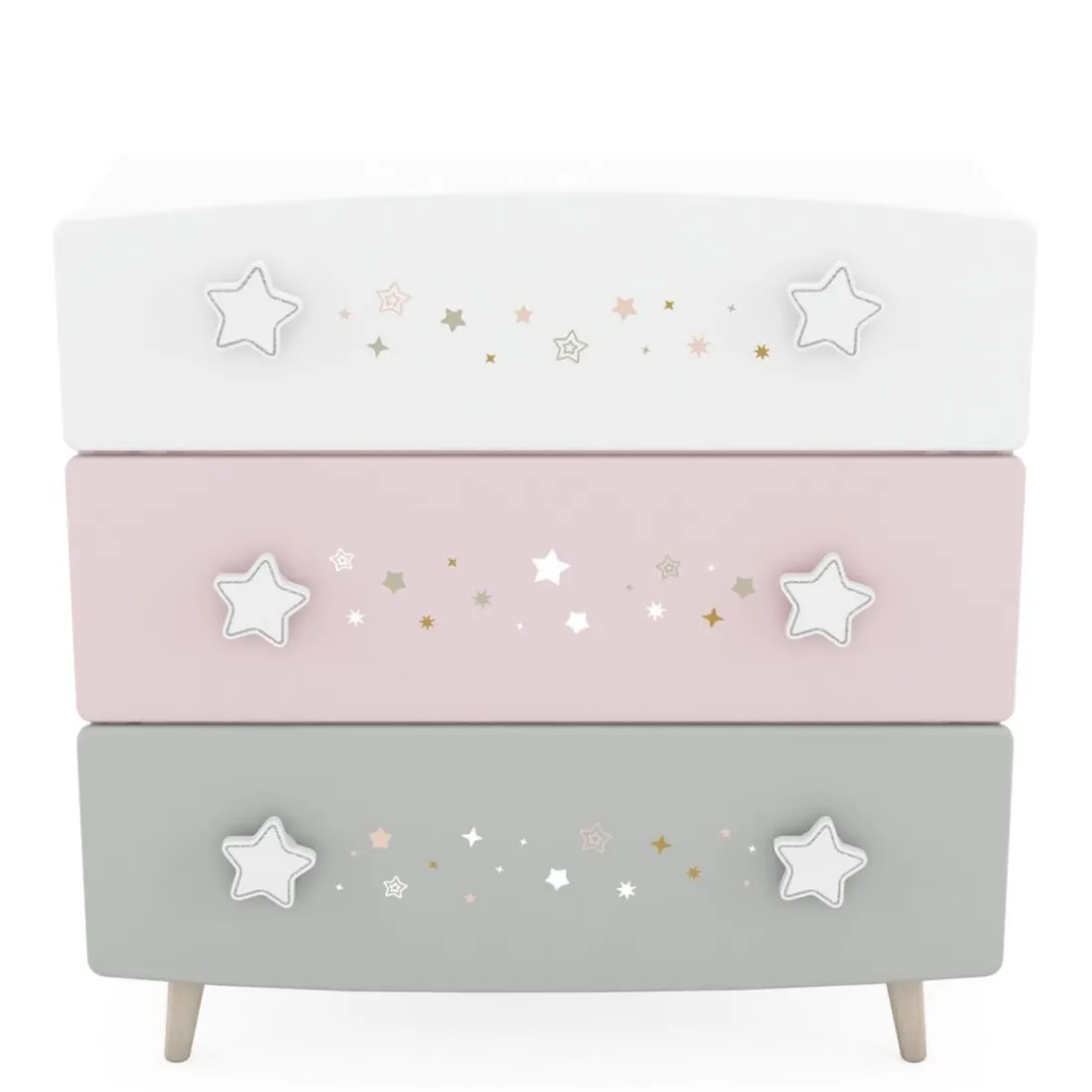 Commode 3 tiroirs étoiles