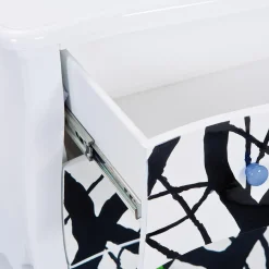 Commode ALISHA Blanc & Noir