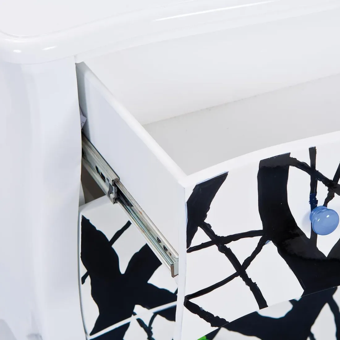 Commode ALISHA Blanc & Noir