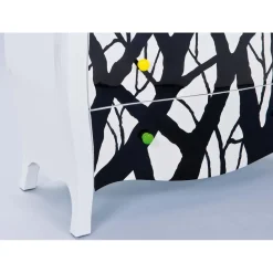 Commode ALISHA Blanc & Noir