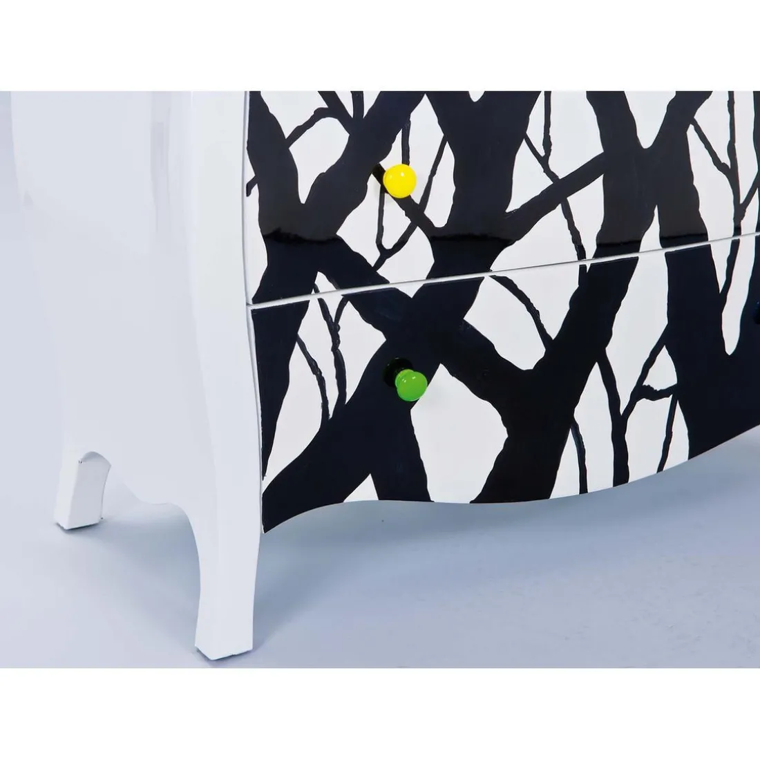 Commode ALISHA Blanc & Noir