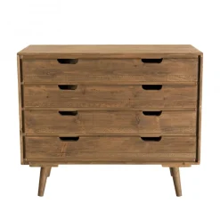 Commode ANDY Scandi Bois 4 Tiroirs Sapin