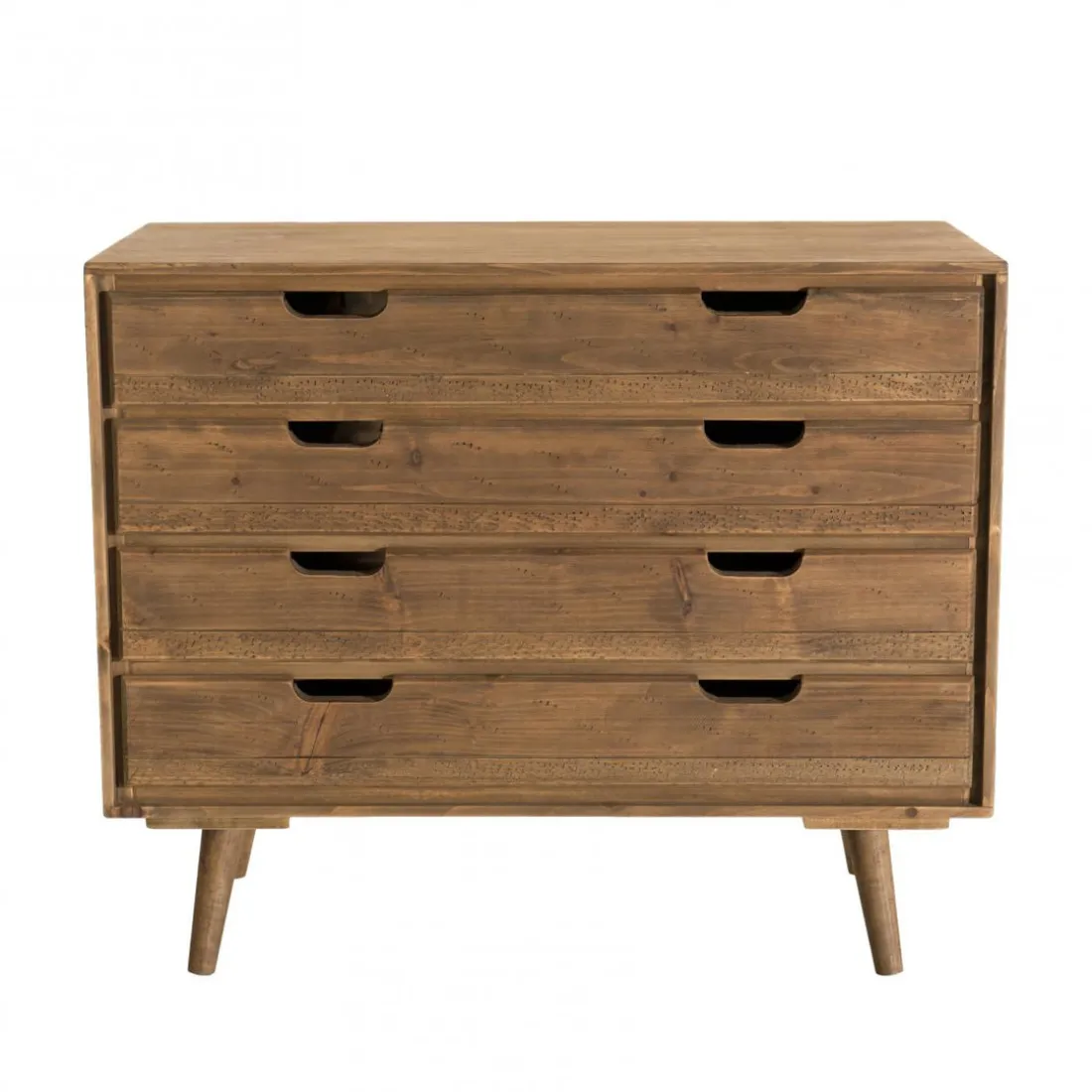 Commode ANDY Scandi Bois 4 Tiroirs Sapin