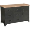 Commode en métal noir