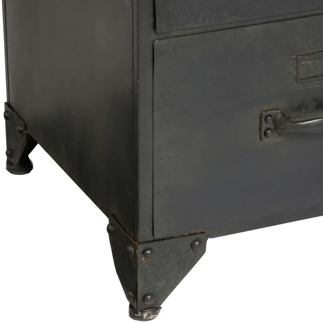 Commode en métal noir