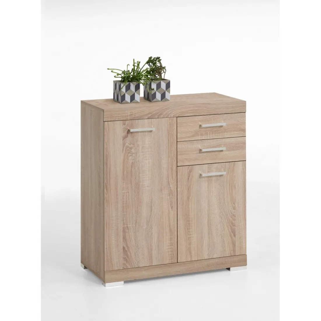 Comode avec 2 portes et 2 tiroiris BRISTOL 2 naturel