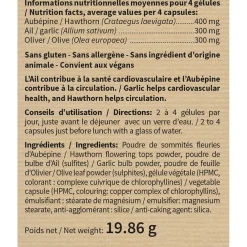 Complément alimentaire Ail Olivier Aubépin