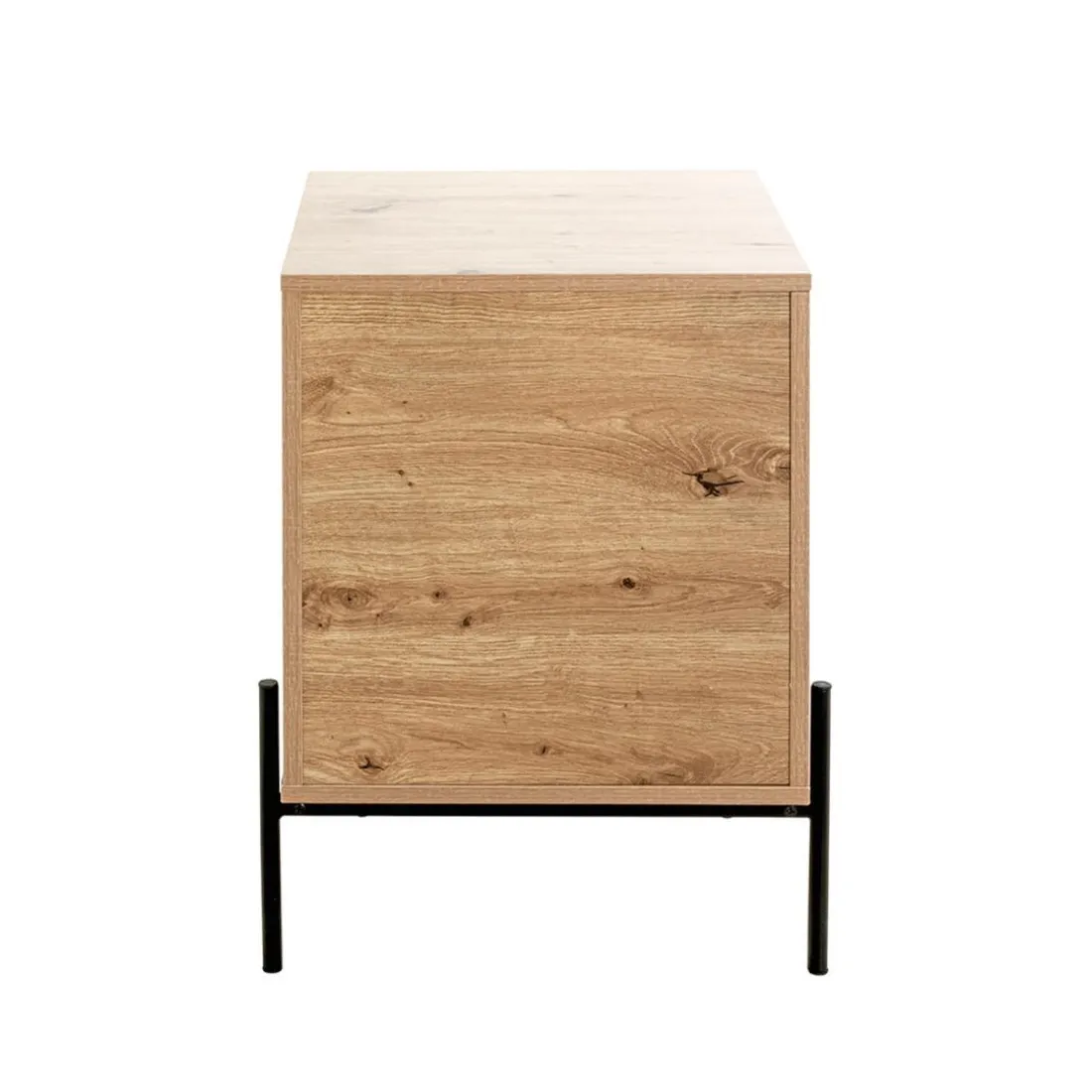 Console 1 tiroir et 1 étagère décor chêne