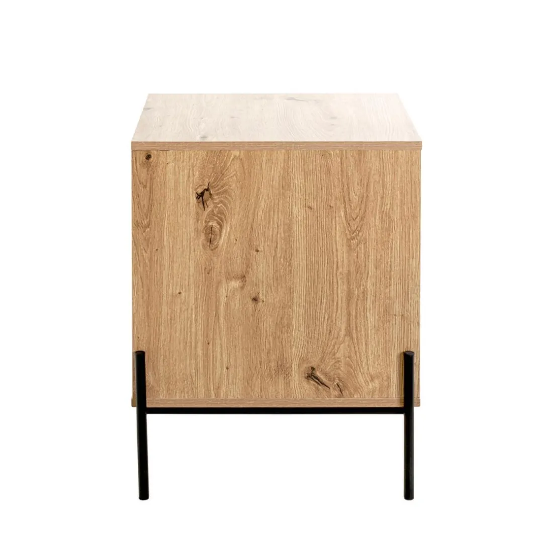 Console 1 tiroir et 1 étagère décor chêne