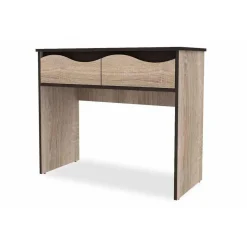 Console 2 Tiroirs Chêne Clair