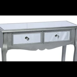 Console 2 tiroirs Divine Miroir Argent