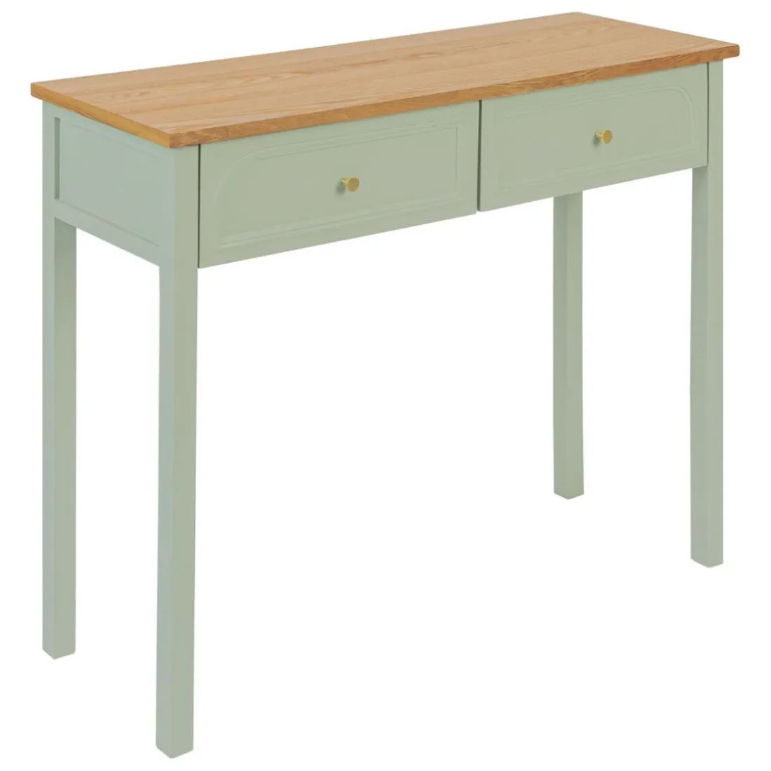 Console 2 tiroirs Mohea Vert céladon