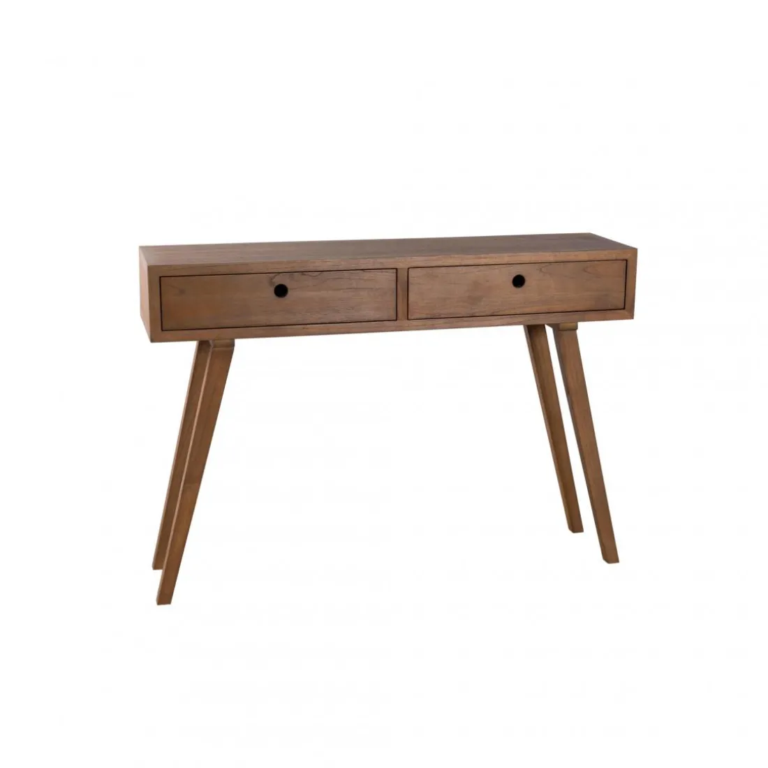 Console 2 tiroirs style scandinave - Cannelle
