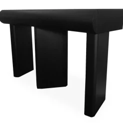 Console design 2 tiroirs avec pieds obliques Mezade Noir