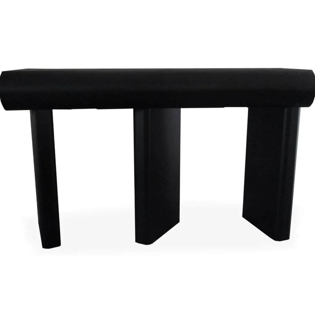 Console design 2 tiroirs avec pieds obliques Mezade Noir