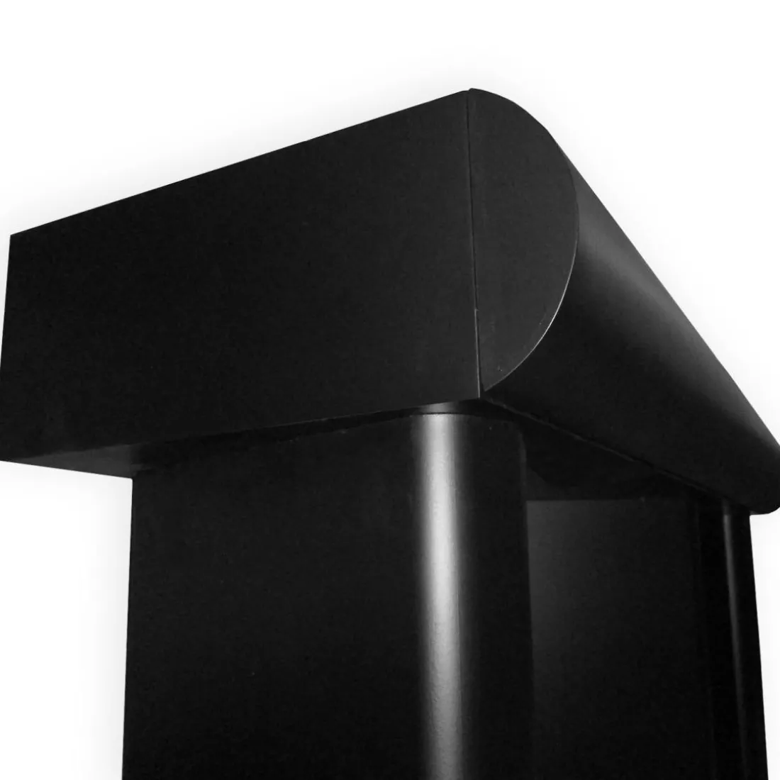 Console design 2 tiroirs avec pieds obliques Mezade Noir