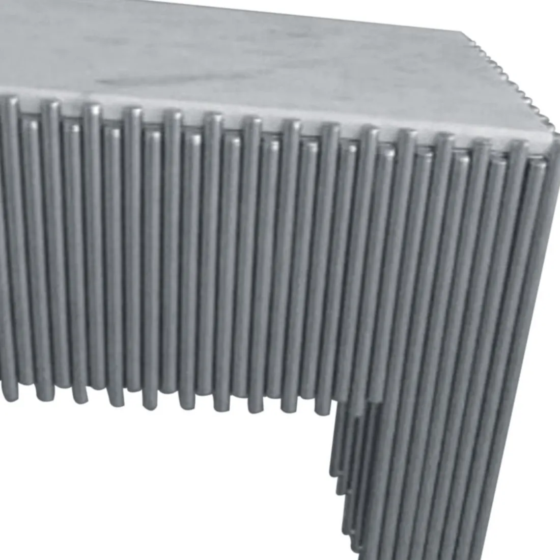 Console design GALANTINE Marbre Blanc pieds Argent