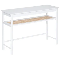 Console en bois avec etagère de rangement