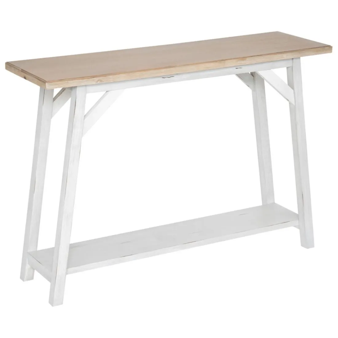 Console en bois avec plateau en Acacia