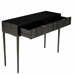 Console en bois de manguier massif noire