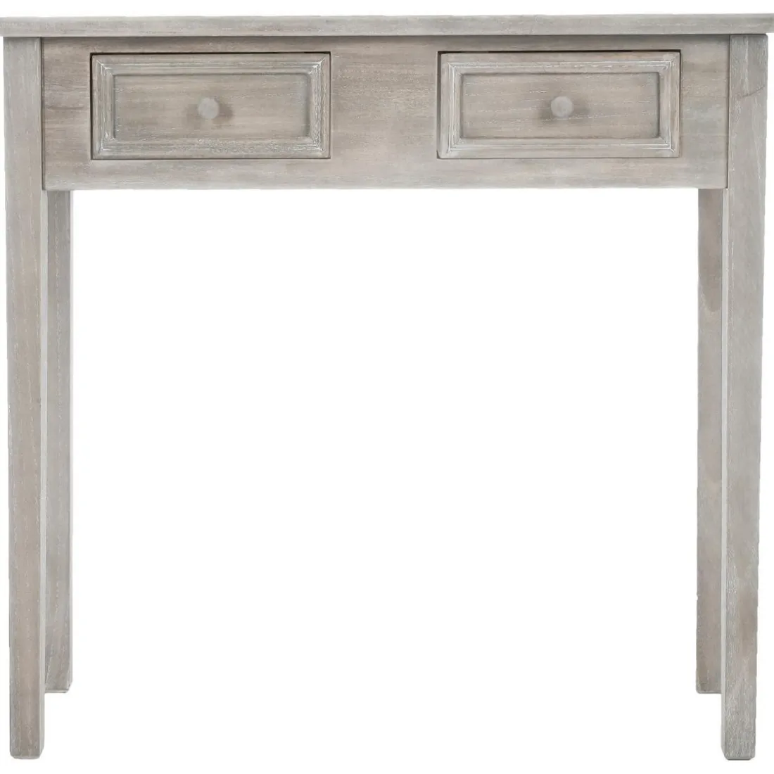 Console en bois naturel