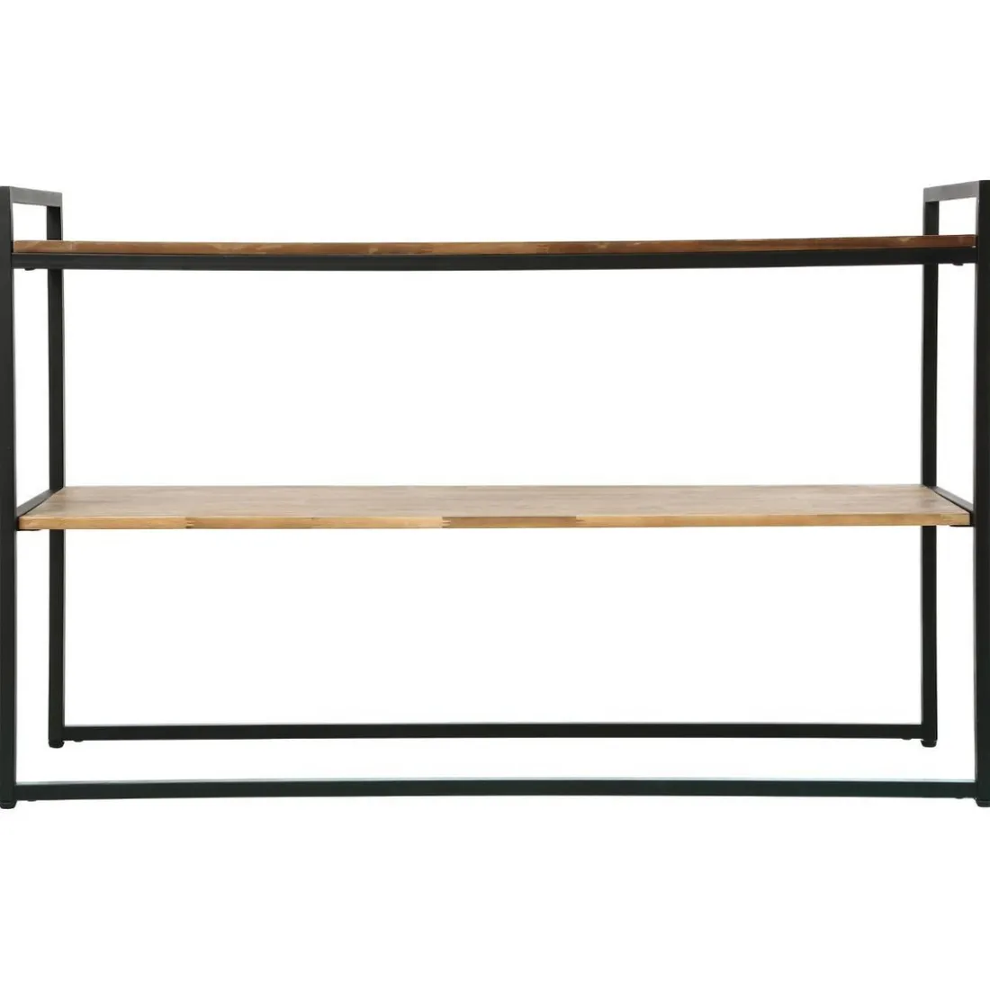 Console en métal et bois marron