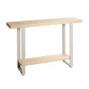Console en tube d'acier peint par poudrage en gris cachemire