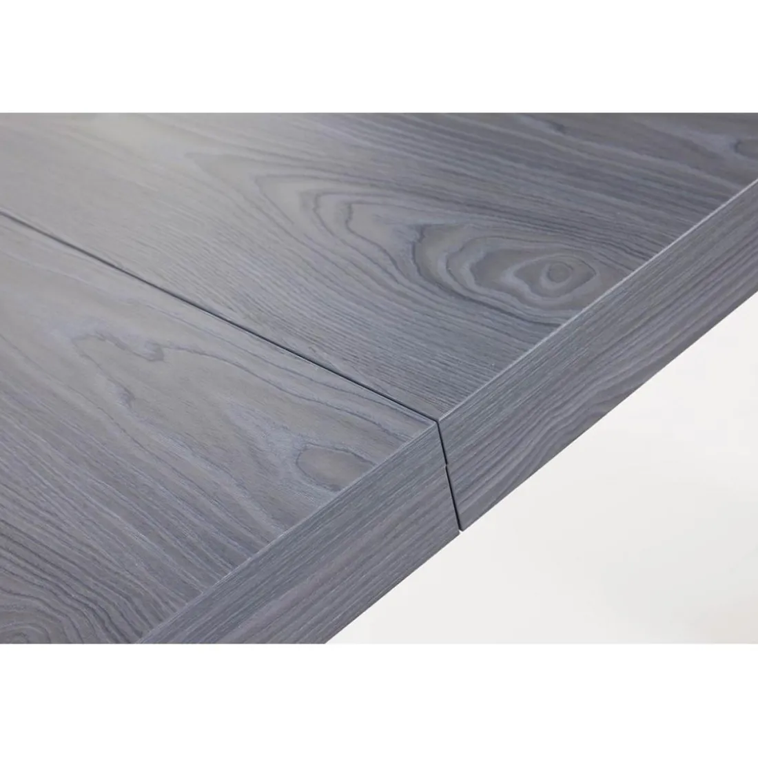 Console extensible chêne gris 250cm laque CHICAGO