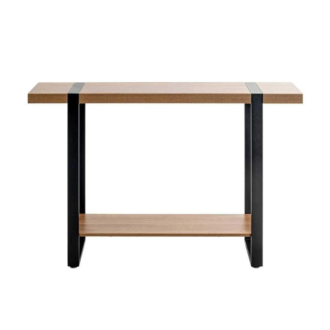 Console finition chêne et structure en acier