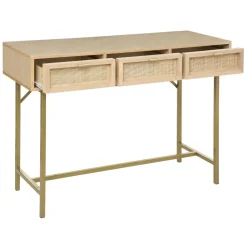 Console RAYO 3 Tiroirs Cannage