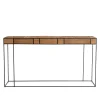 Console SIXTINE teck et Métal