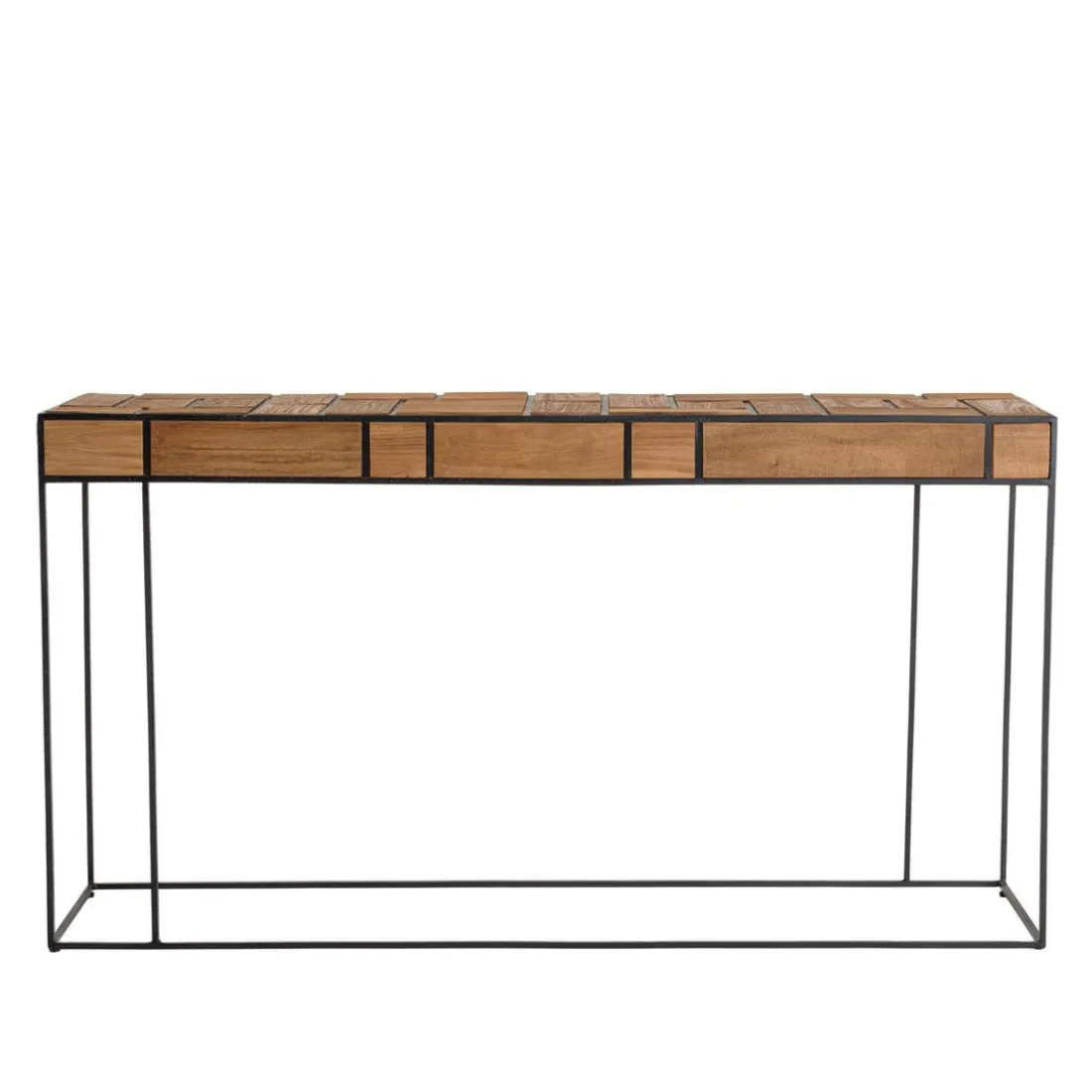 Console SIXTINE teck et Métal