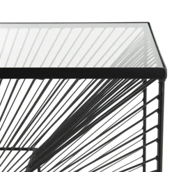 Console THEODORE Métal Plateau Verre