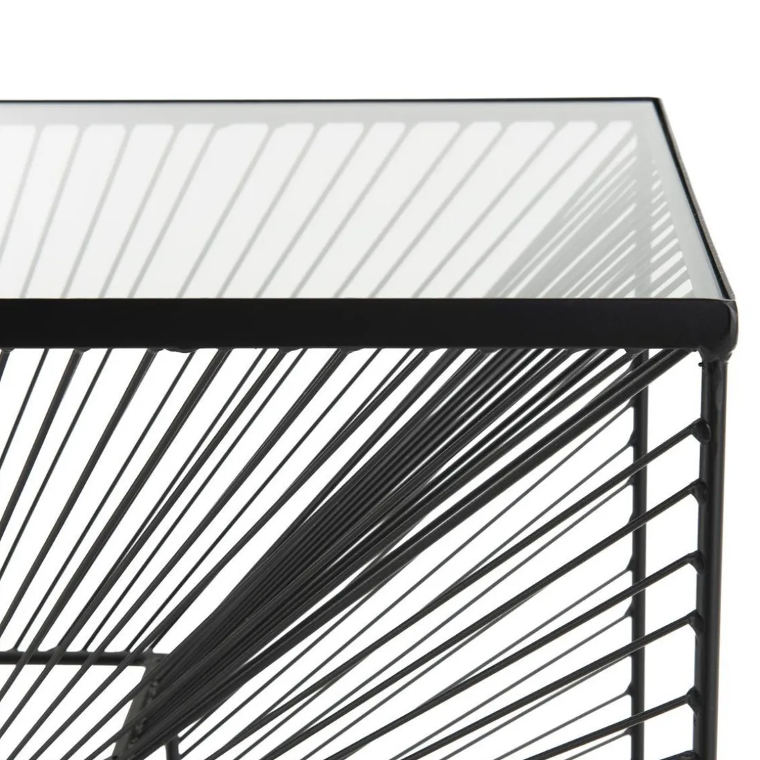 Console THEODORE Métal Plateau Verre