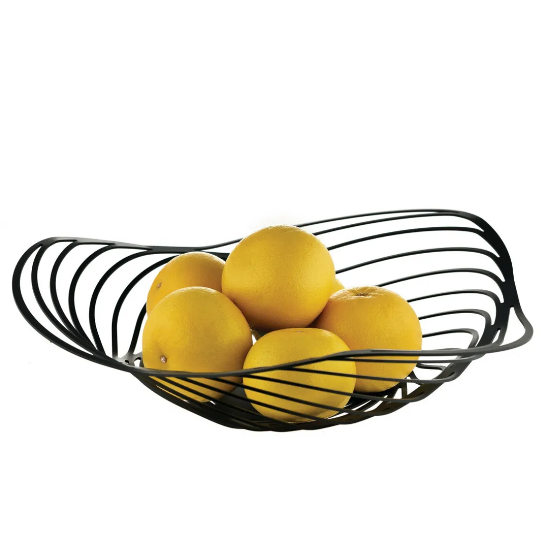 Corbeille à Fruit TRINITY en Acier Argenté