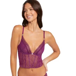 Corset armatures violet Cléo