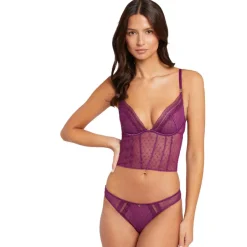 Corset armatures violet Cléo