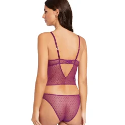 Corset armatures violet Cléo