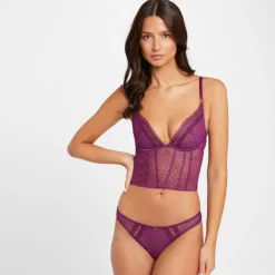 Corset armatures violet Cléo