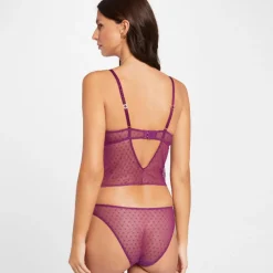 Corset armatures violet Cléo